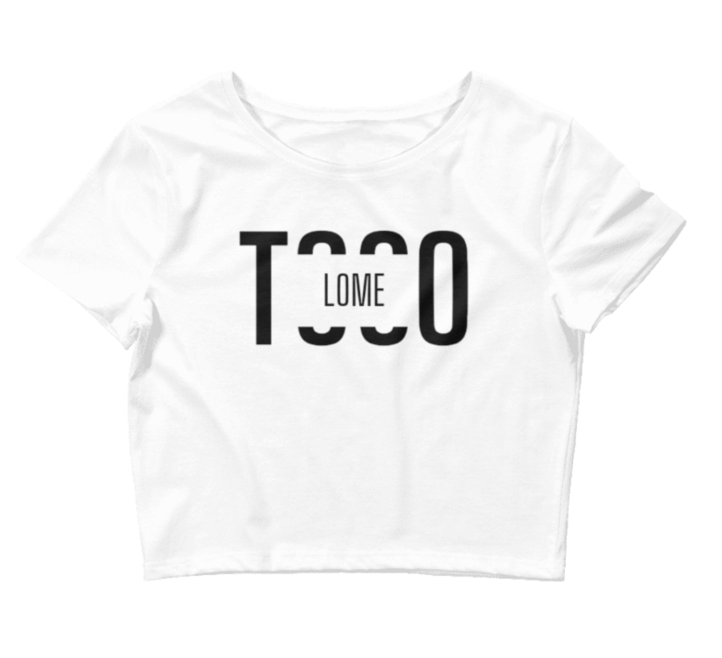 Crop top Togo existe en noir et blanc